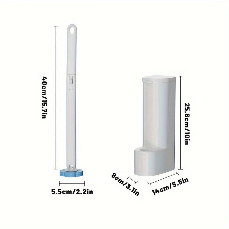 Toilet Brush Set with 12 Refill Heads