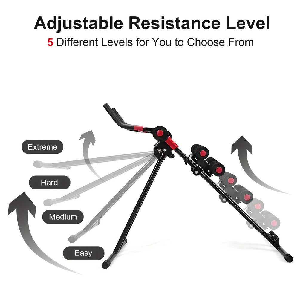 Ab Workout Machine Adjustable Foldable Core Trainer