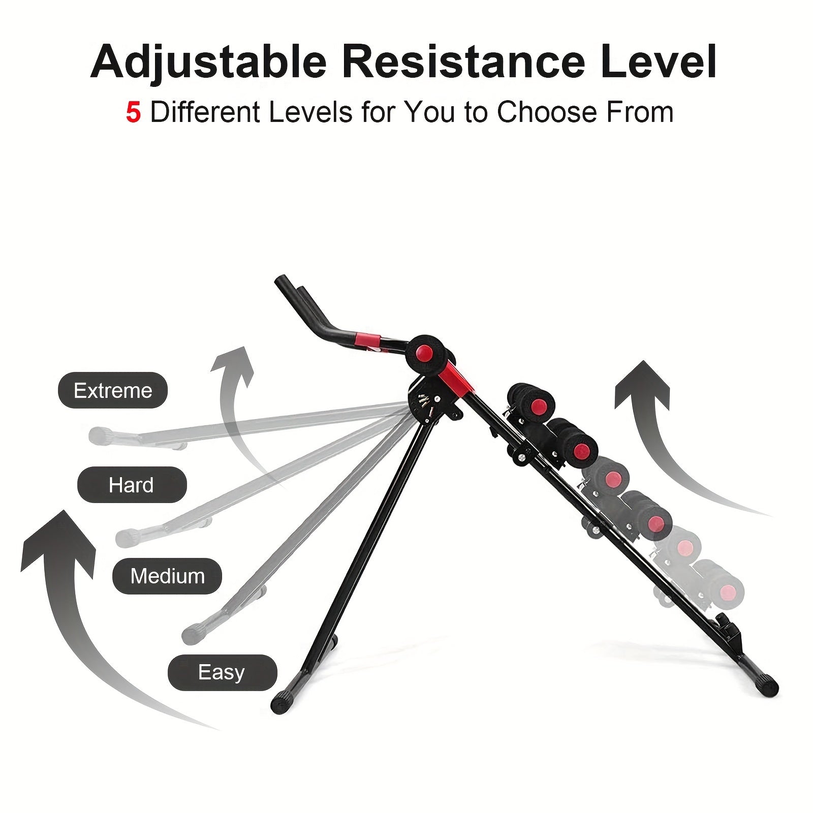 Ab Workout Machine Adjustable Foldable Core Trainer