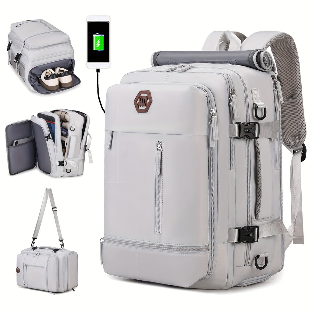 Airline Carry-On Backpack with USB Port & Laptop Compartment
