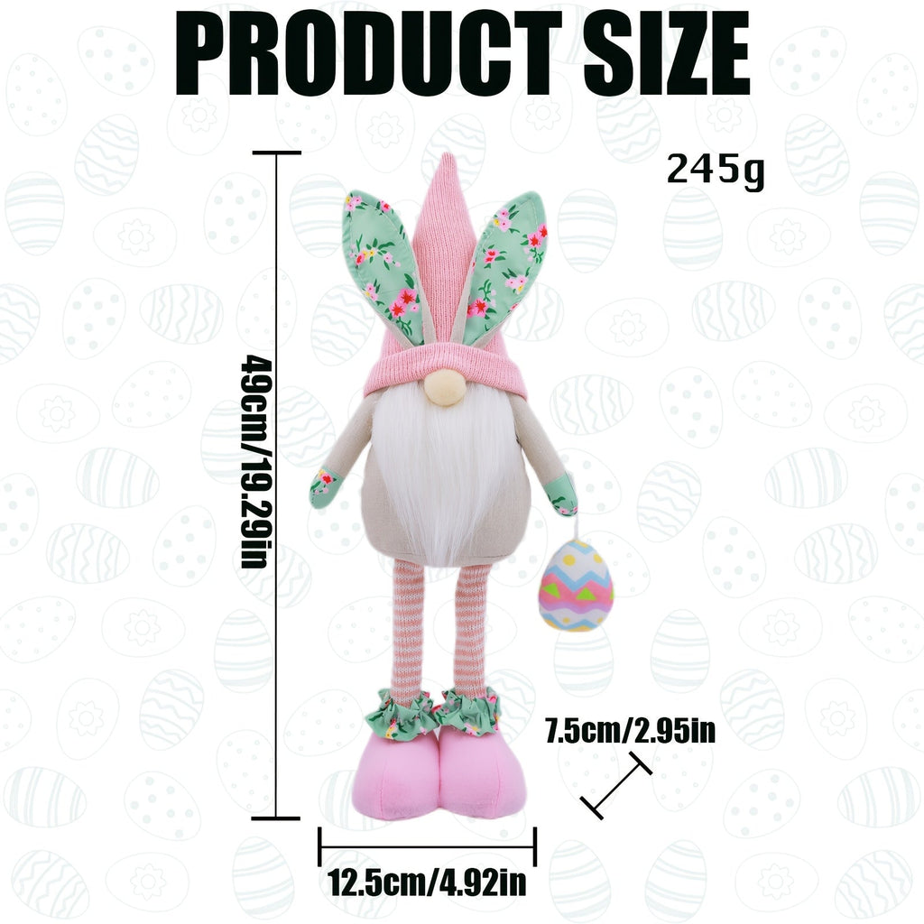 Handmade Easter Bunny Gnome Plush Decoration