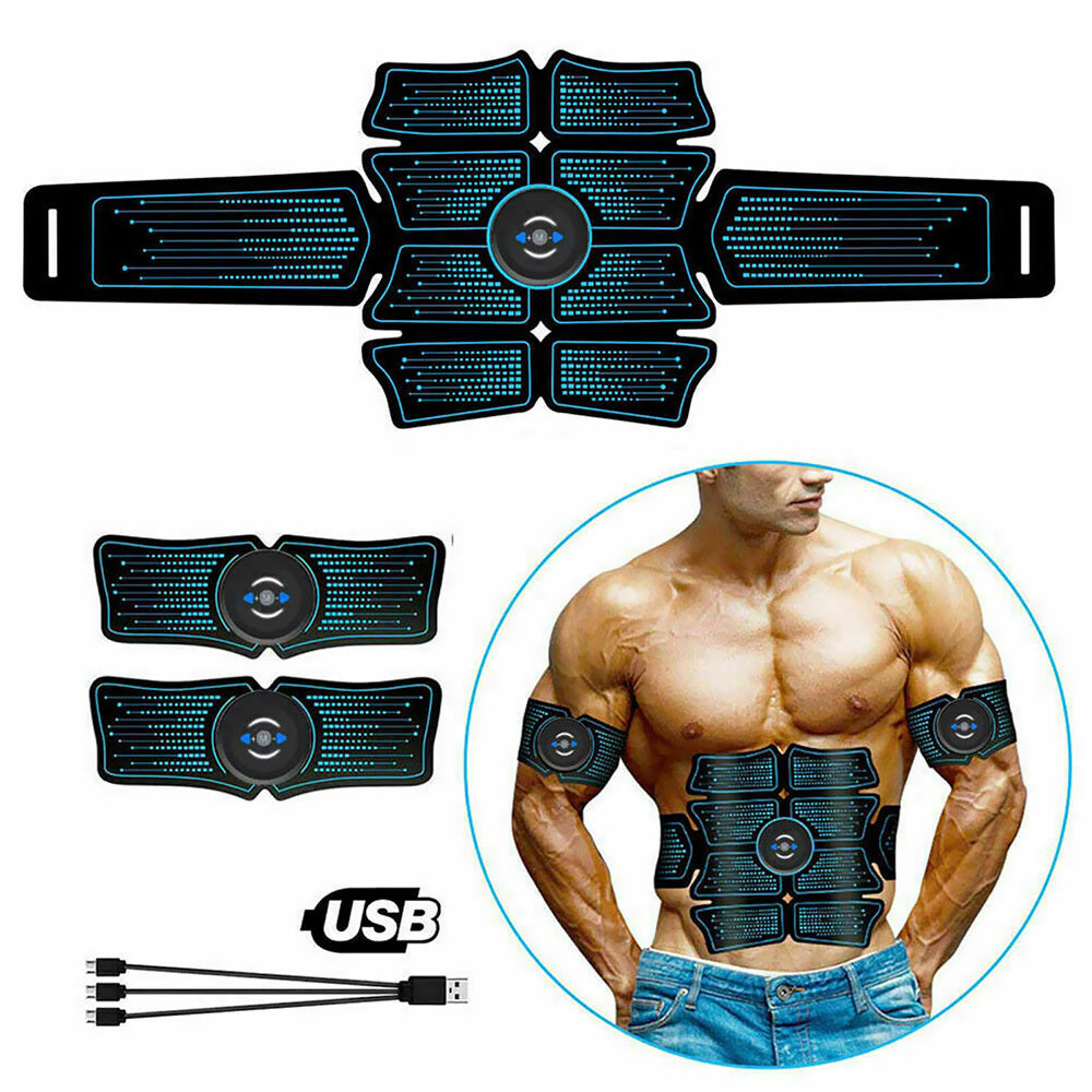 Usb Rechargeable Muscle Toner Set For Abdomen & Arms