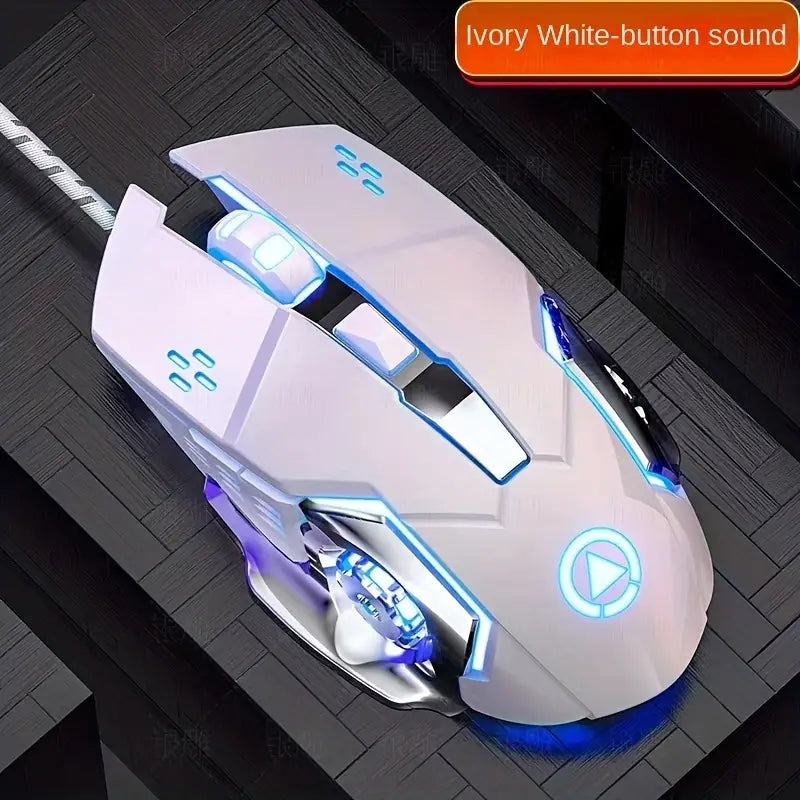 Ultimate Gaming and Office Keyboard and Mouse Set with Mechanical Touch and Headset - Wired