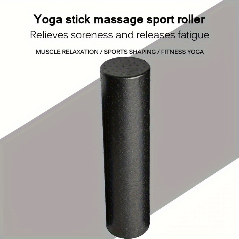 Yoga Foam Roller For Muscle Massage, Stretching & Relaxation(Black)