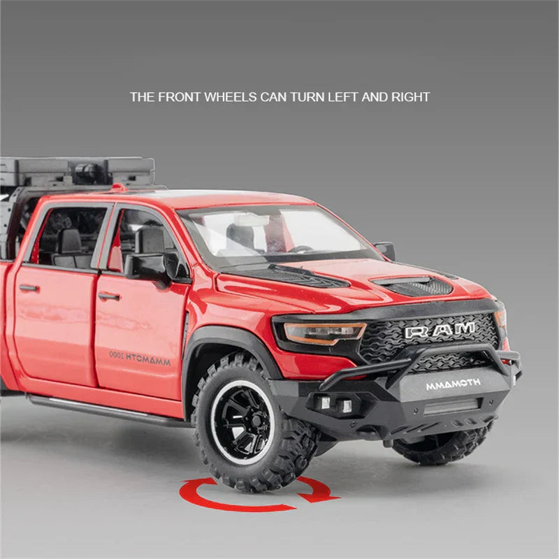 Mammoth Trx Pickup Alloy Diecast Model (Red)