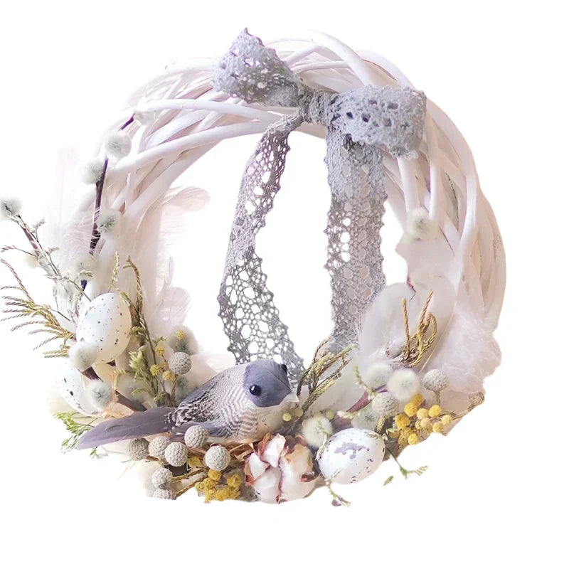 Rattan Wreath Ring Diy Christmas Tree Decor