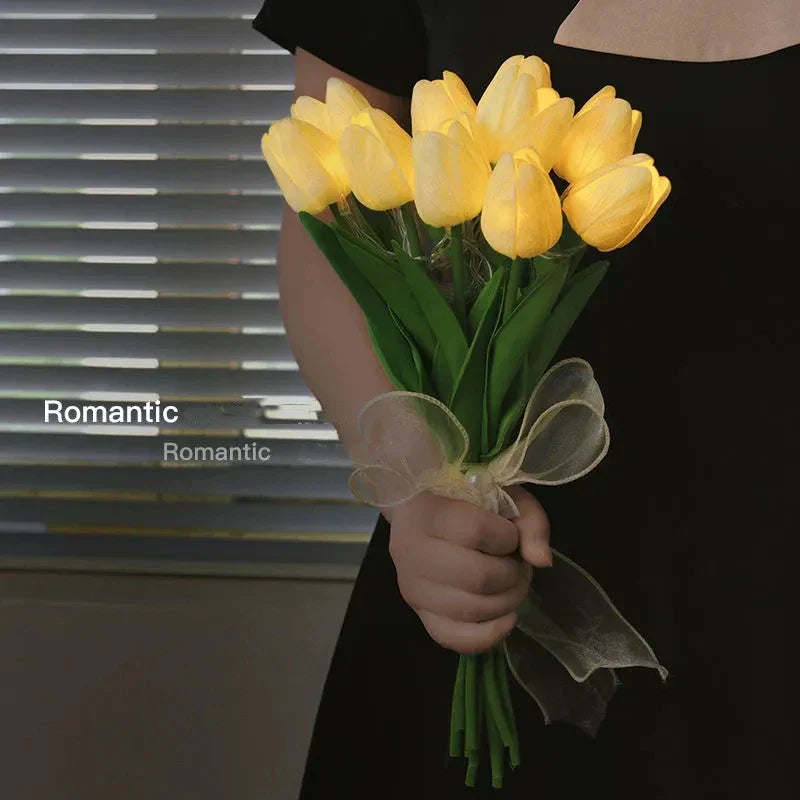 Led Tulip Flowers Table Lamp