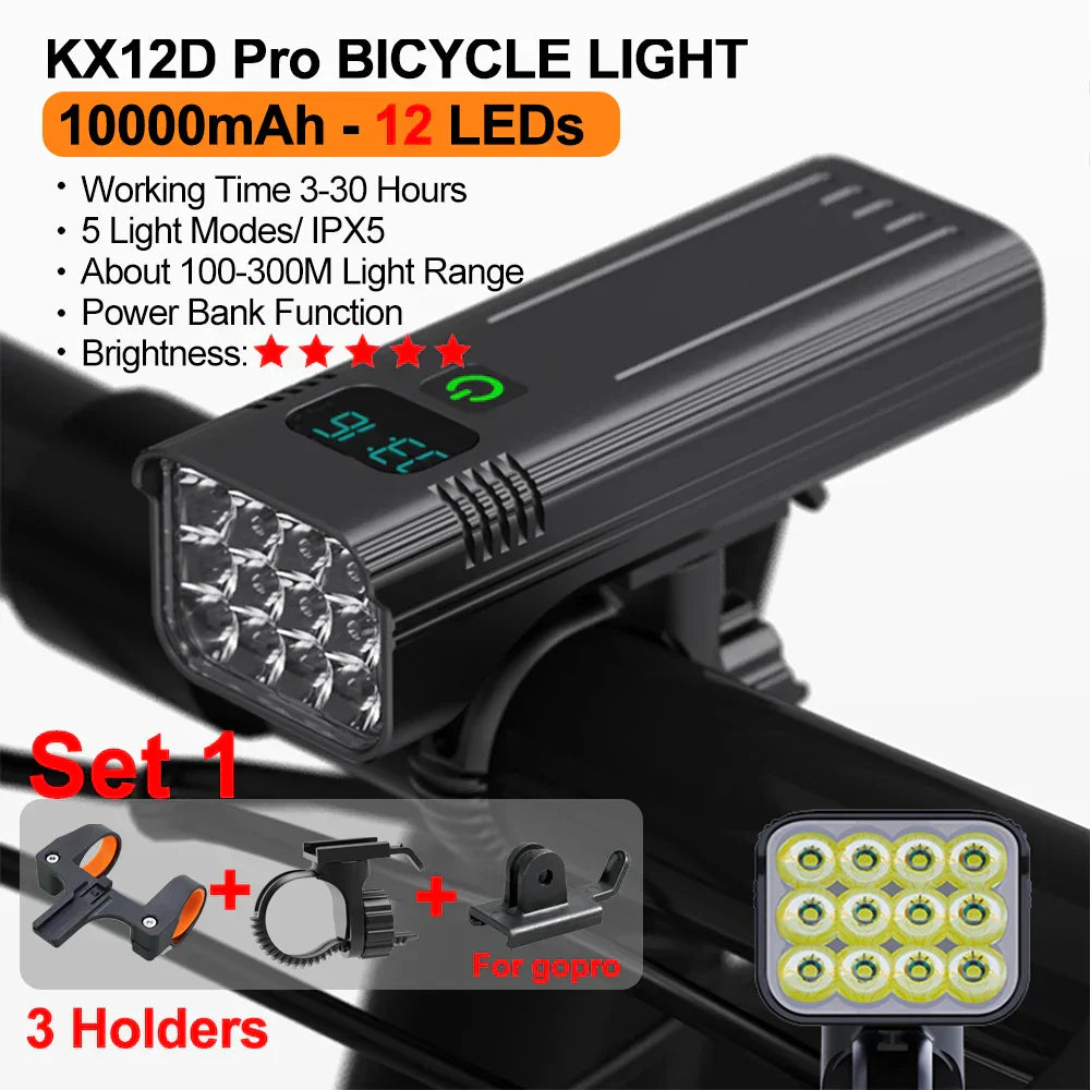 Kx12D Pro Bicycle Light Set