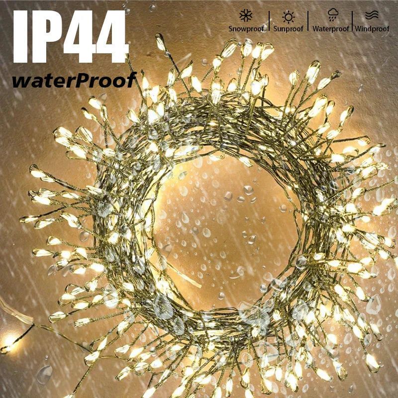Cluster String Lights With Remote (1000Led)