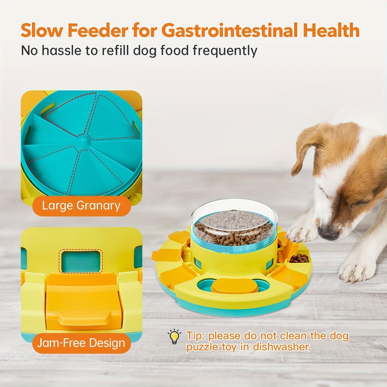 Interactive Dog Puzzle Feeder Toy For Iq Training