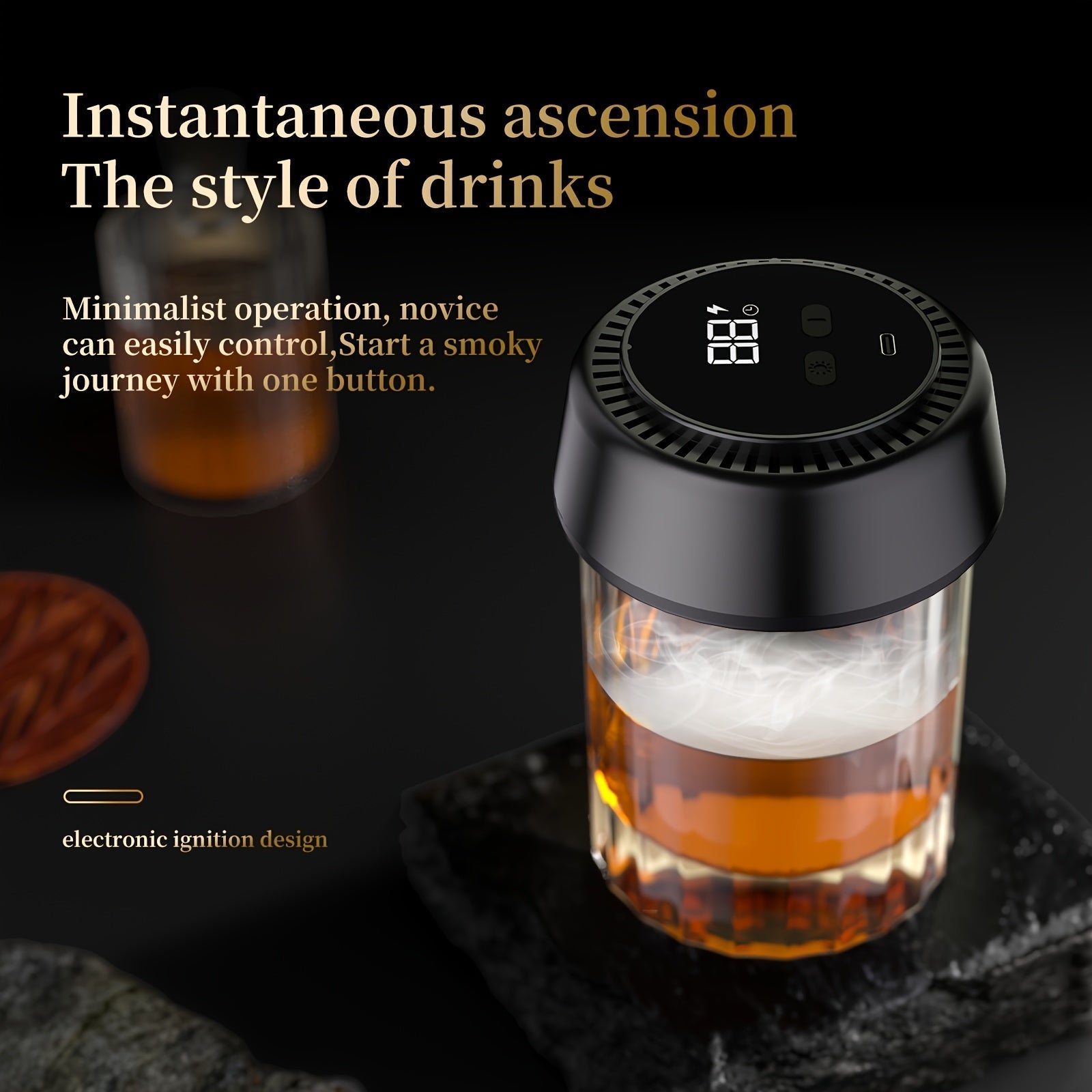 Automatic Electric Whiskey Smoker Gift Set