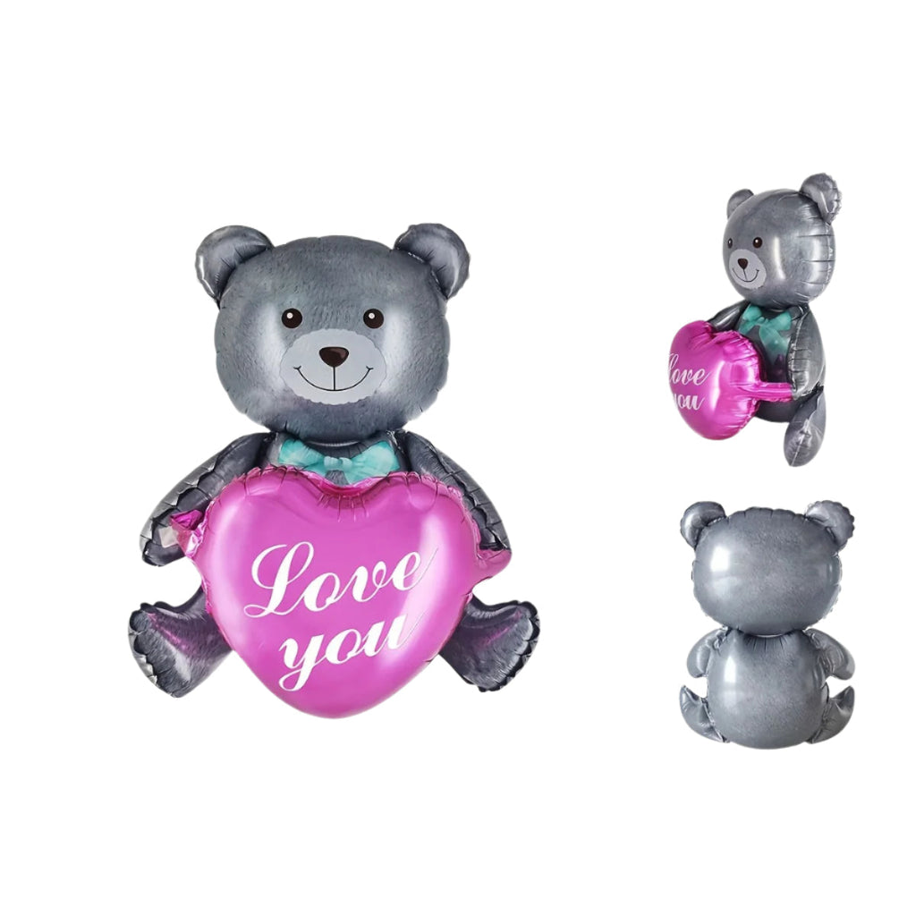 Valentine’S Day Love You Teddy Heart Balloon