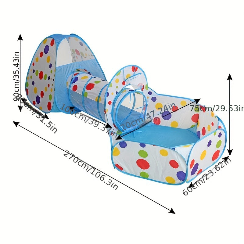 Children'S Indoor Ball Pool Tunnel Tent Playhouse