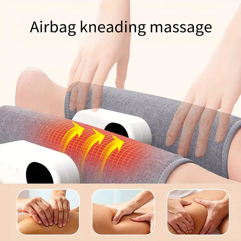 Electric Leg Massager - Cordless Calf Air Compression Massager with Heat