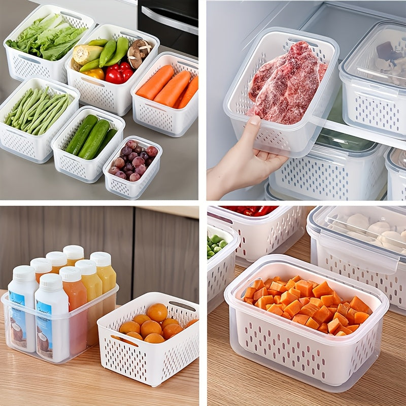 9Pcs Bpa-Free Plastic Food Storage Containers Set