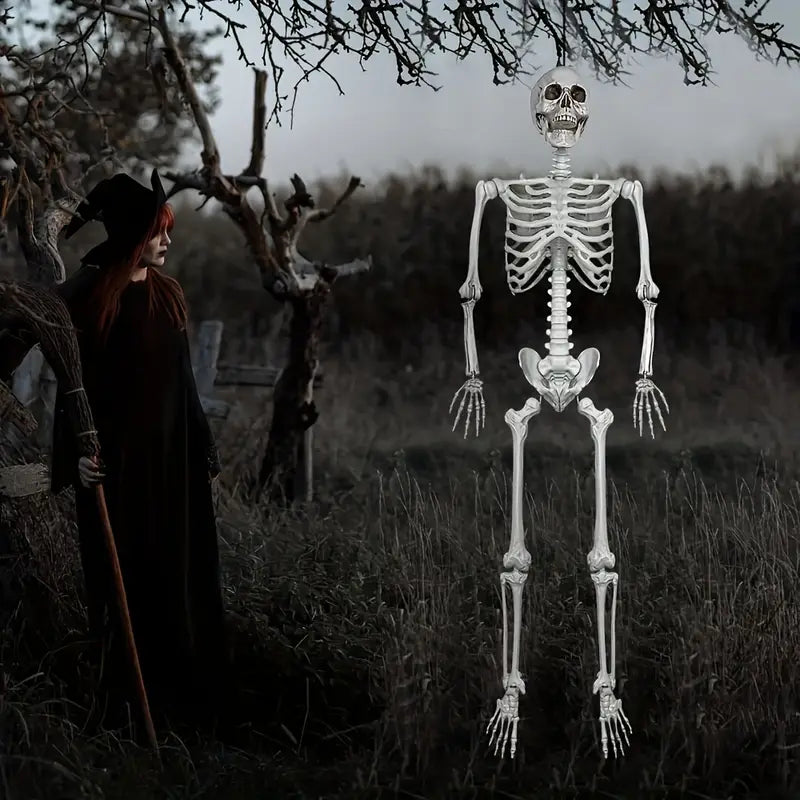 Faux Skeleton Sculpture: Spooky Halloween Decor