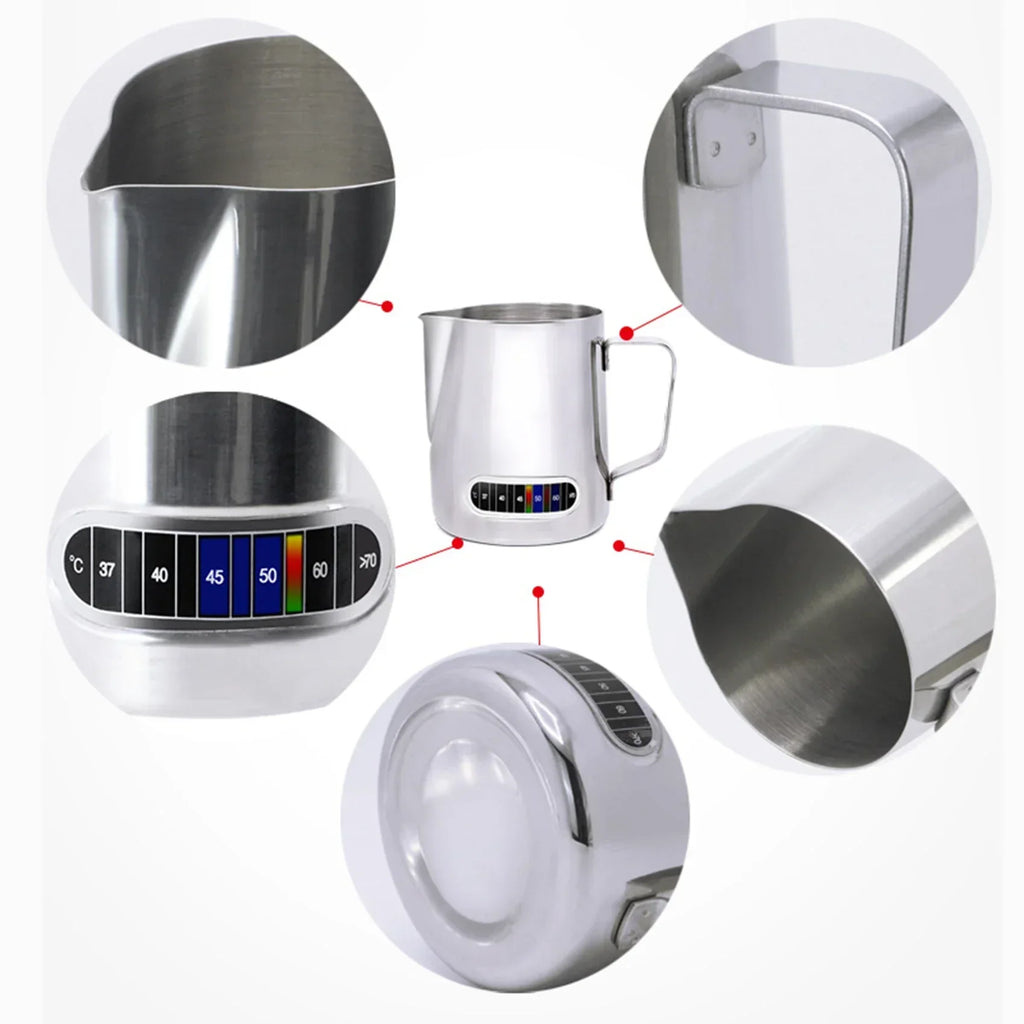 600ML Stainless Steel Milk Frothing Pitcher Silver