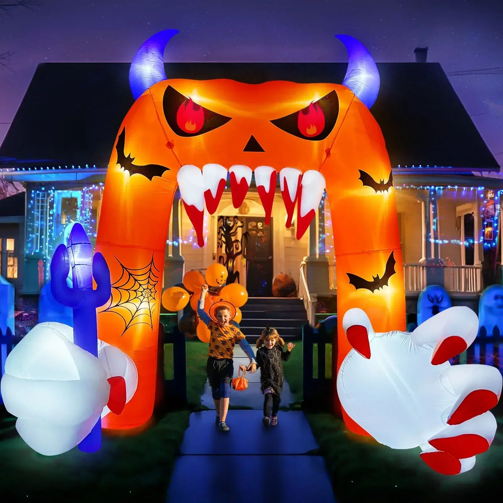 Halloween Inflatable Arch With Led Lights