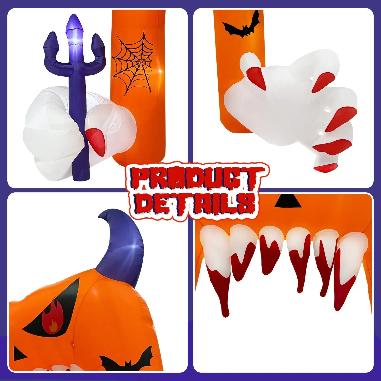 Halloween Inflatable Arch With Led Lights