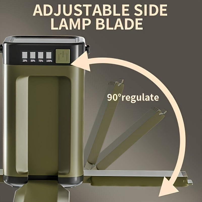2-Pack Camping LED Lights – Solar Foldable Tent Lamp with 6 Modes