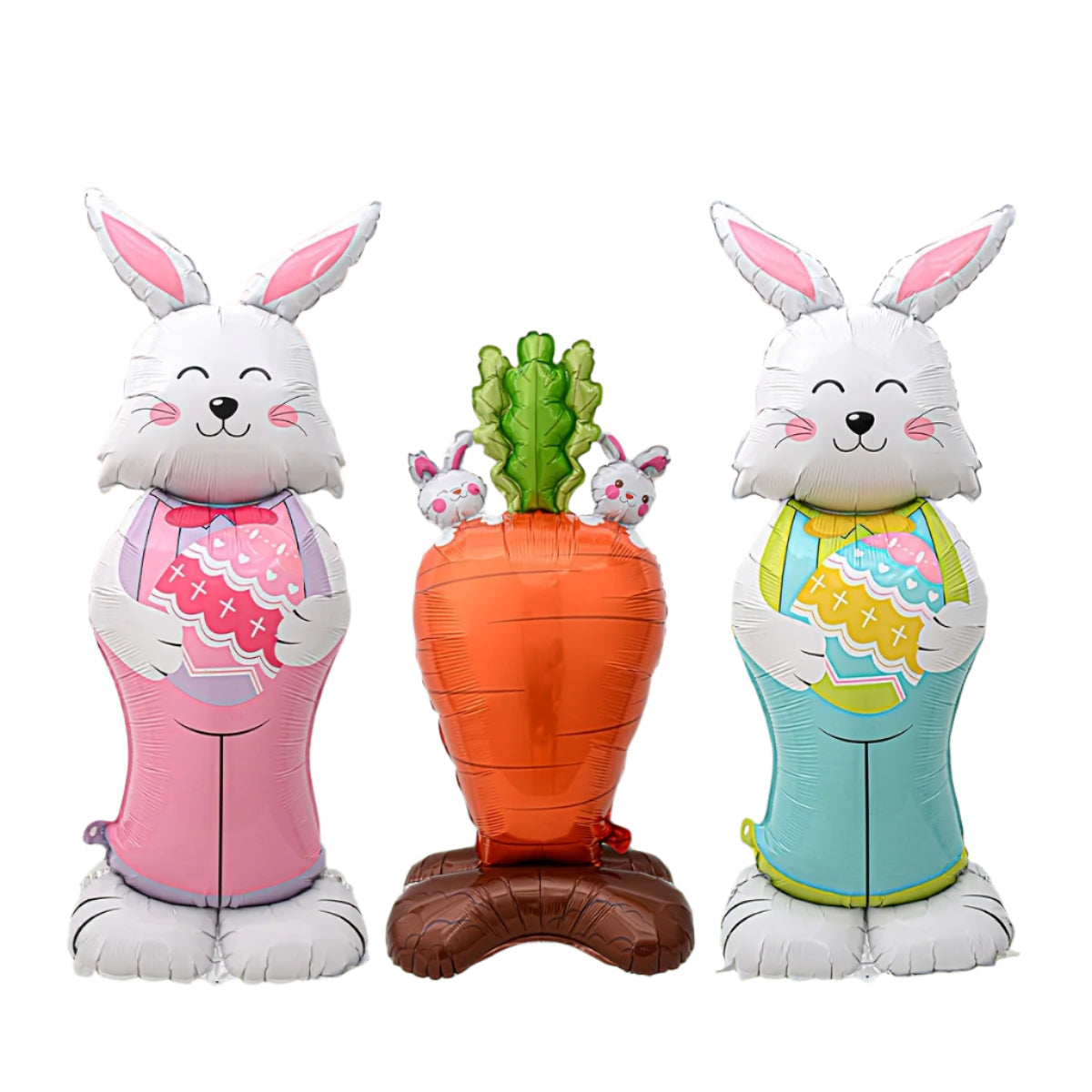 Easter Rabbit Carrot Balloons for Party Decoration
