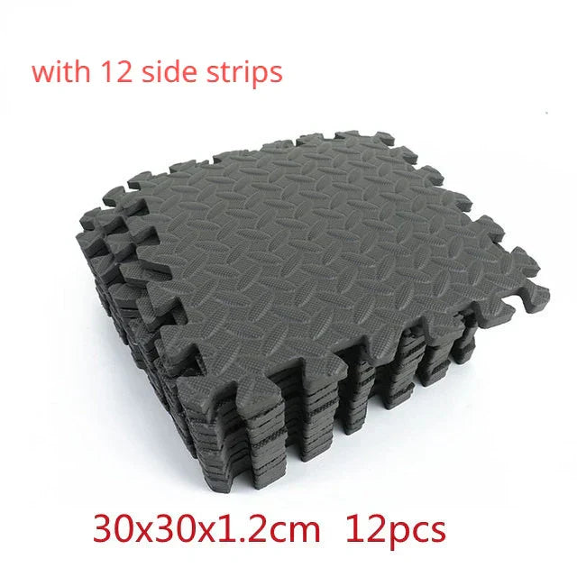 Non-Slip Foam Gym Mats (12Pcs)