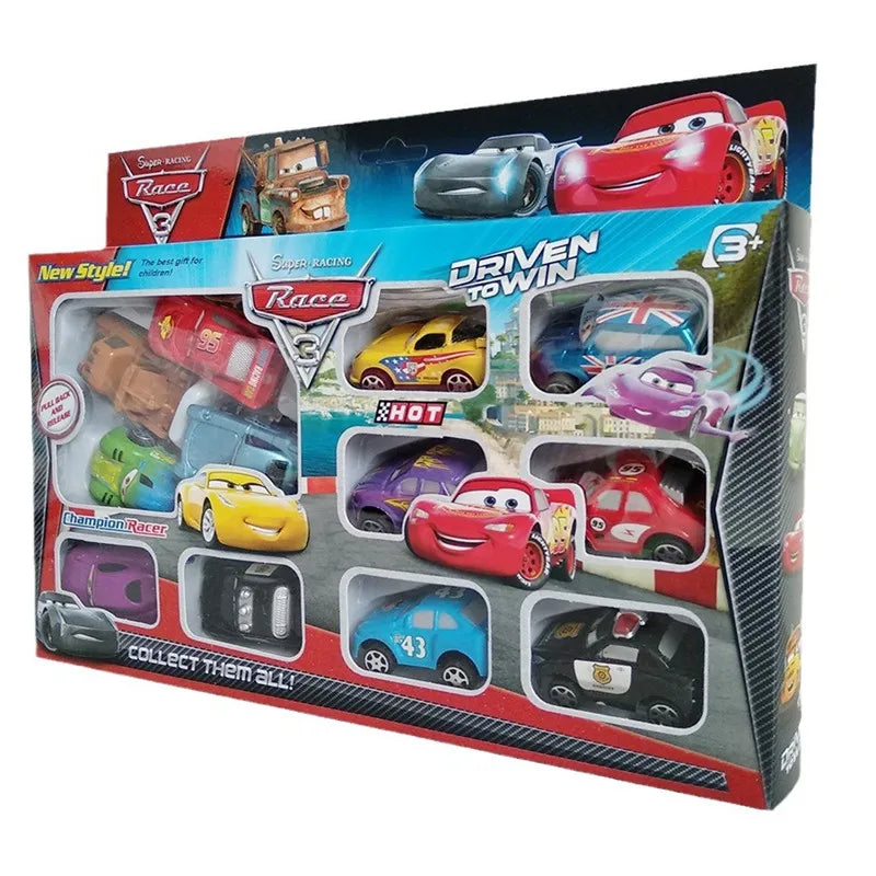 Disney Pixar Cars Lightning Mcqueen Toy Set (12Pcs)