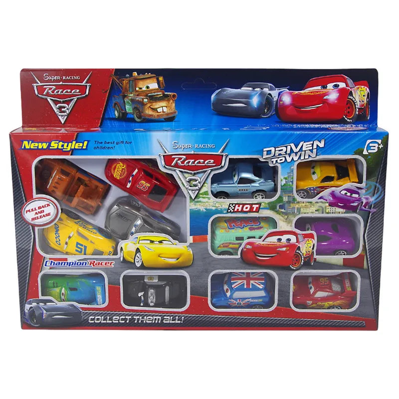 Disney Pixar Cars Lightning Mcqueen Toy Set (12Pcs)