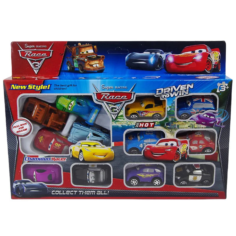 Disney Pixar Cars Lightning Mcqueen Toy Set (12Pcs)