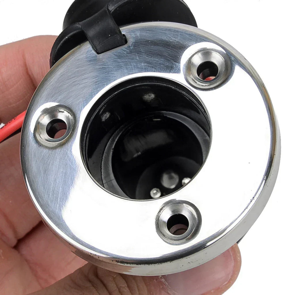 12V Anchor Stern Navigation Light Plug-In Pole Base Socket