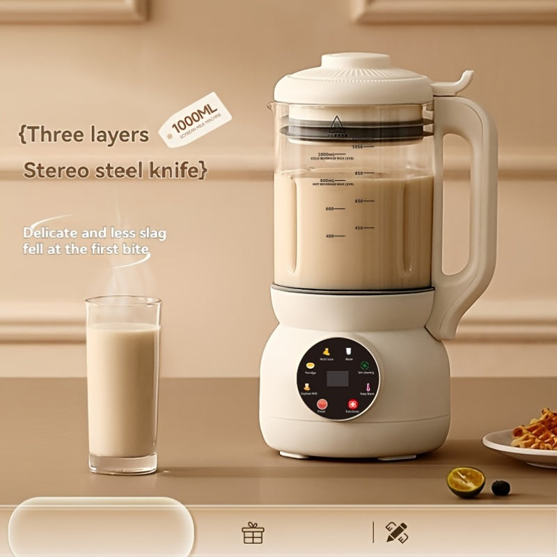 Automatic Nut Milk Maker with Rotating Cleaning Brush