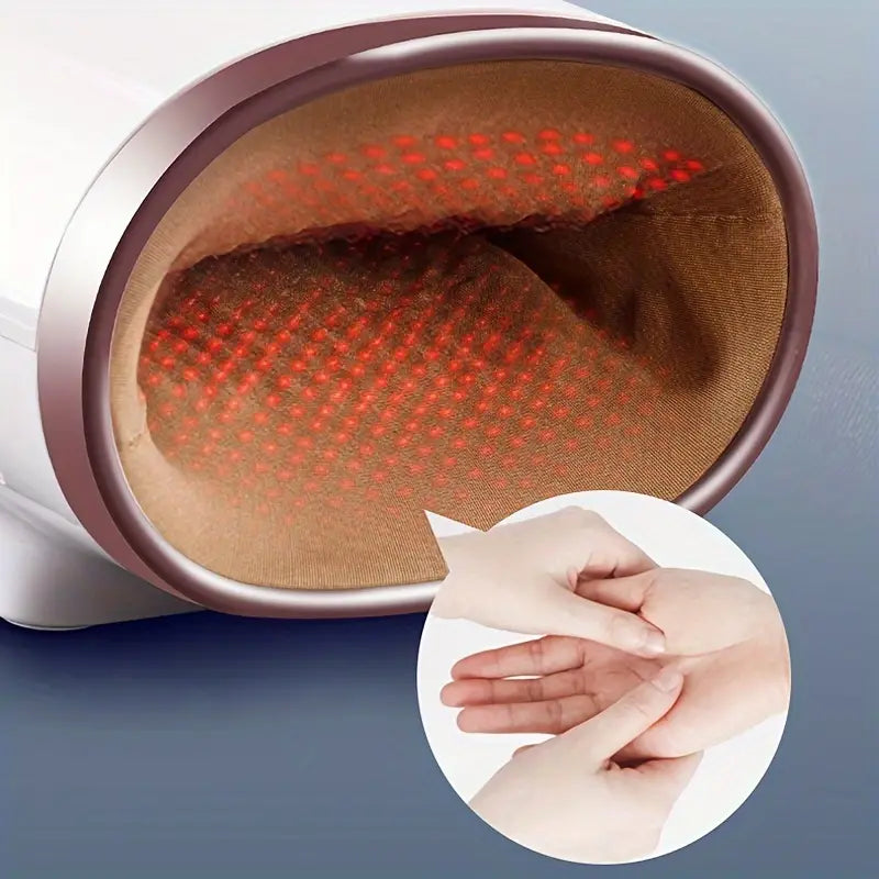 Heated Hand Massager - Soothing Heat Therapy (White)