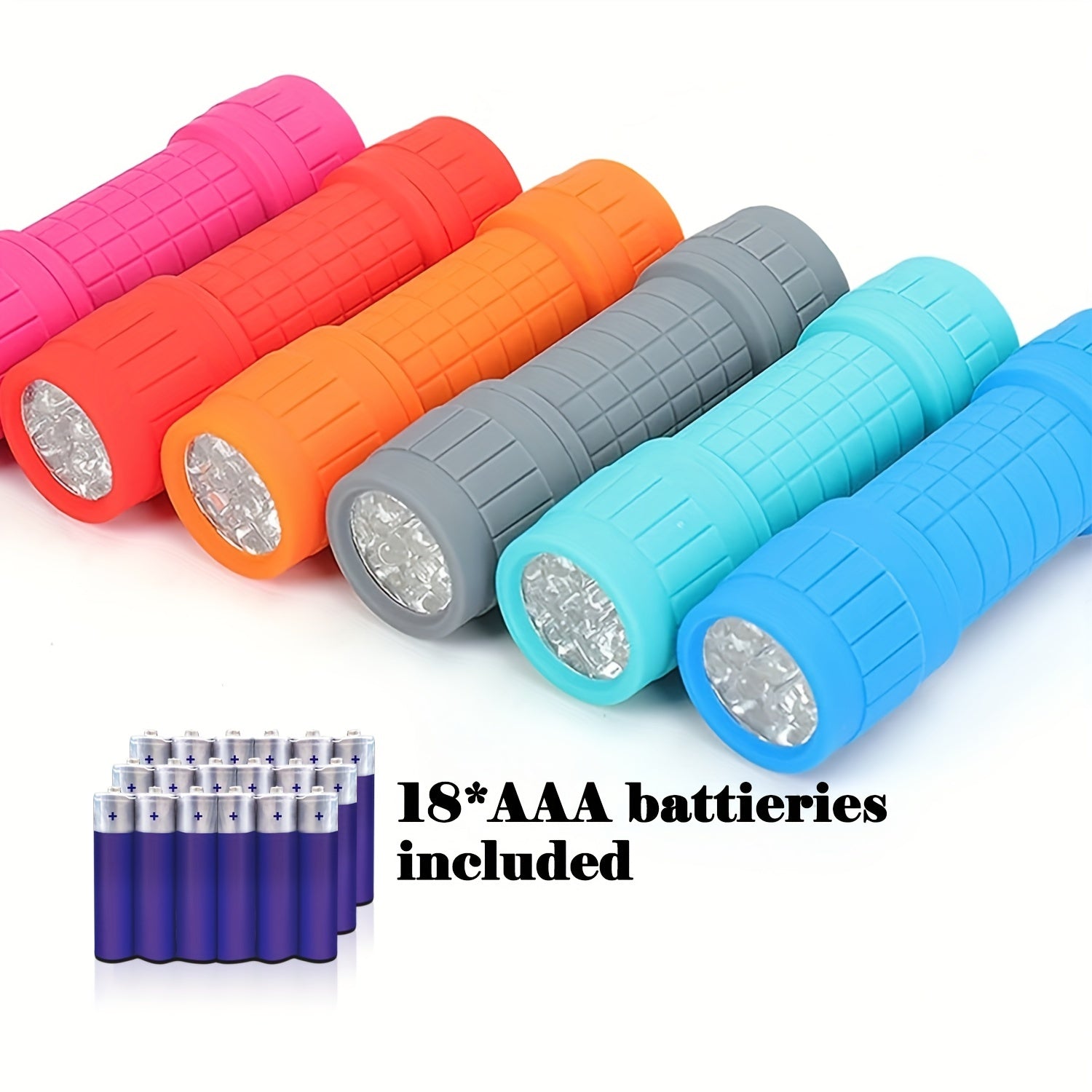 Mini LED Flashlights Set (6-Pack)
