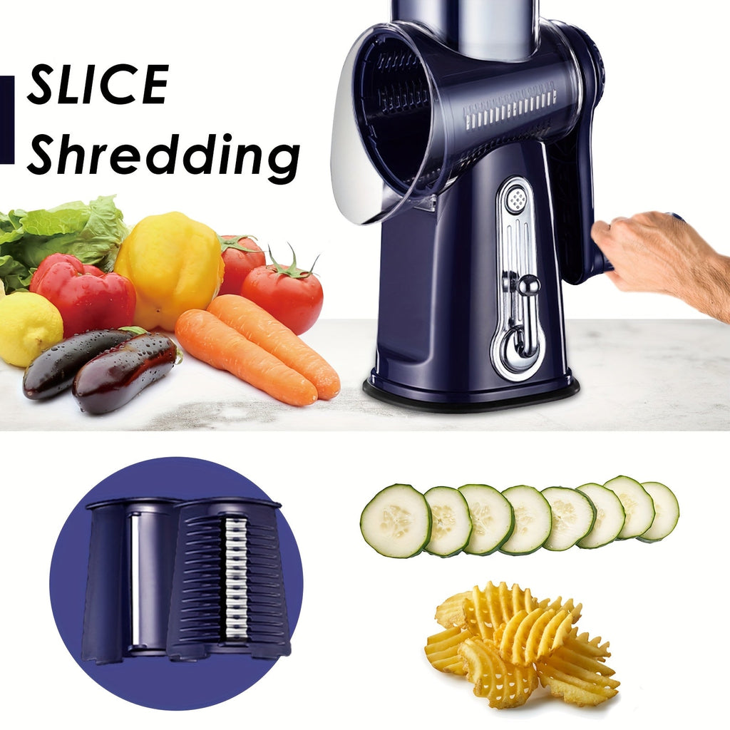 Stainless Steel Grater & Vegetable Slicer (5-in-1)