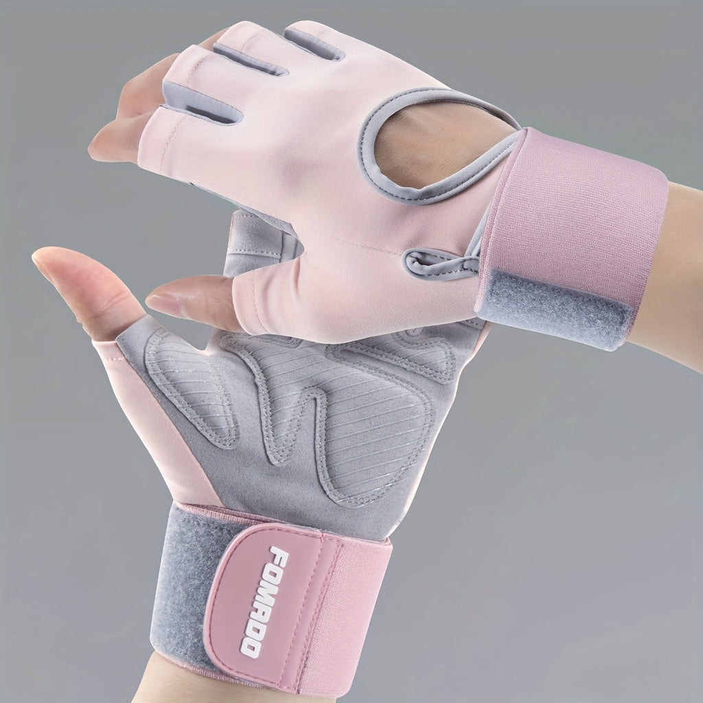 Women's Breathable Weightlifting Gym Gloves – Adjustable Wrist Support & Non-Slip Grip