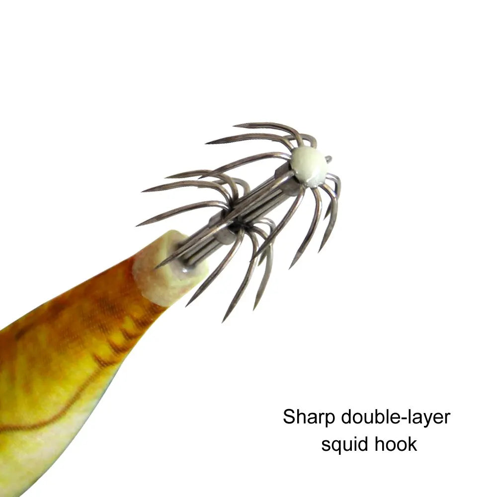 Luminous Wood Shrimp Squid Fishing Lure