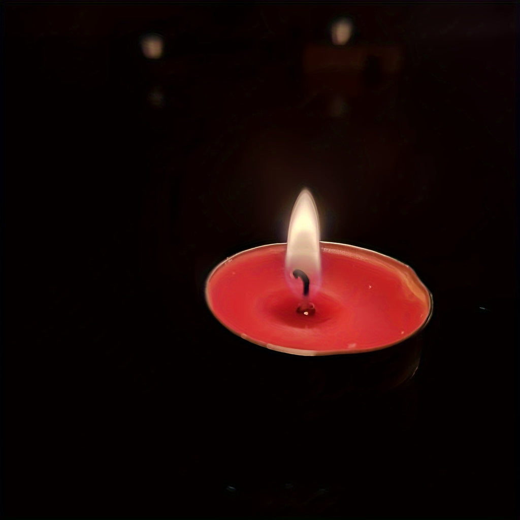 24Pcs Red Tea Light Candles