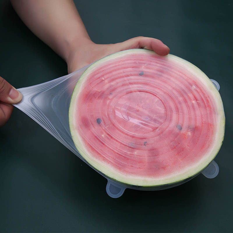6Pcs Silicone Stretch Lids For Food Storage