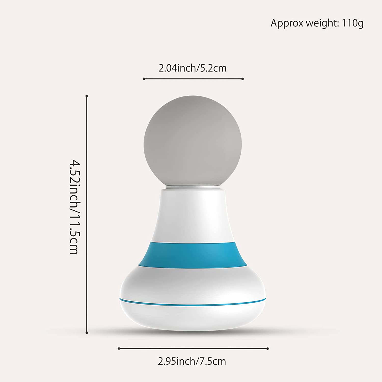 Professional Handheld Massager Wand – Powerful 6-Mode(White)