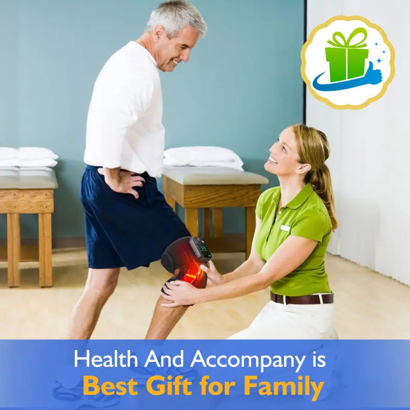 Cordless Knee & Shoulder Massager with Soothing Heat Therapy