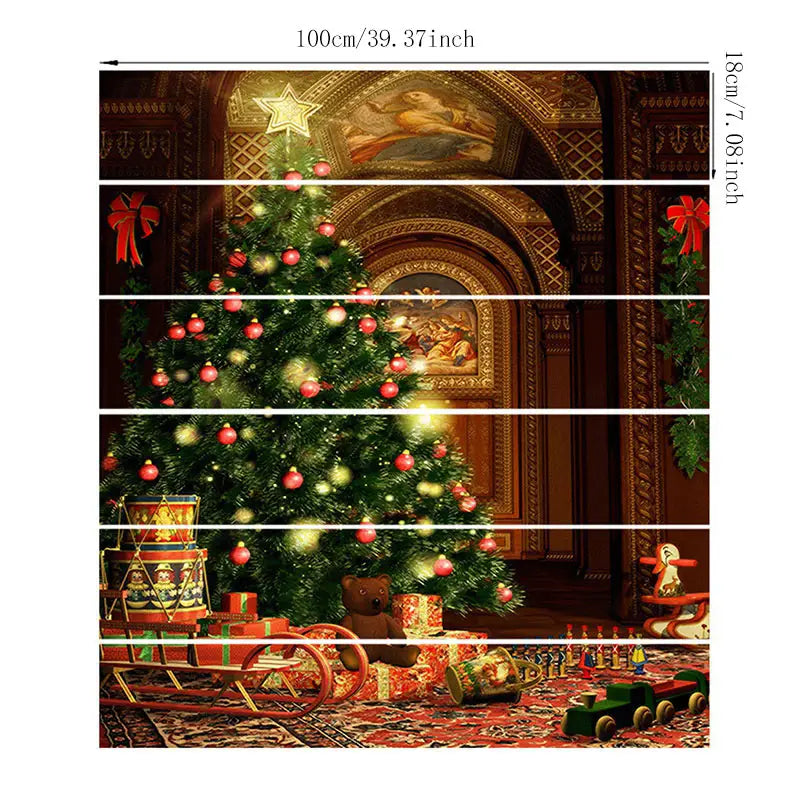 Festive Climb: Christmas Wonderland Staircase Decals
