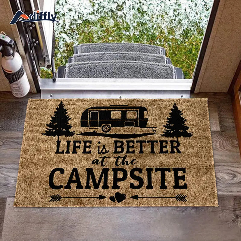 "Life Is Better At The Campsite RV Doormat - 19.7x31.5in (50x80cm)