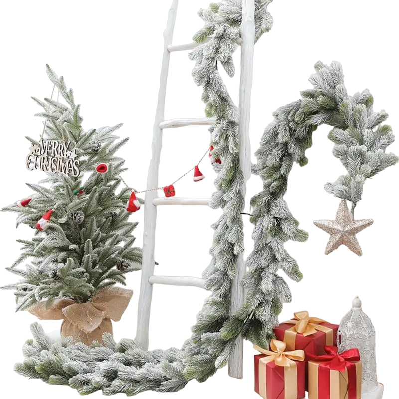 Winter Wonderland: Snow-Flocked Artificial Christmas Trees