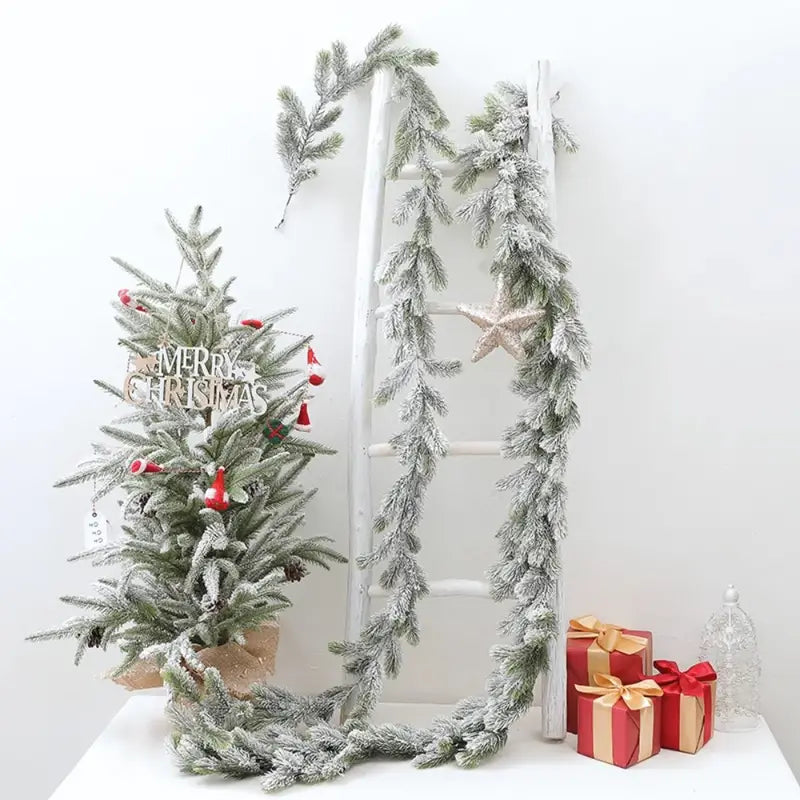 Winter Wonderland: Snow-Flocked Artificial Christmas Trees