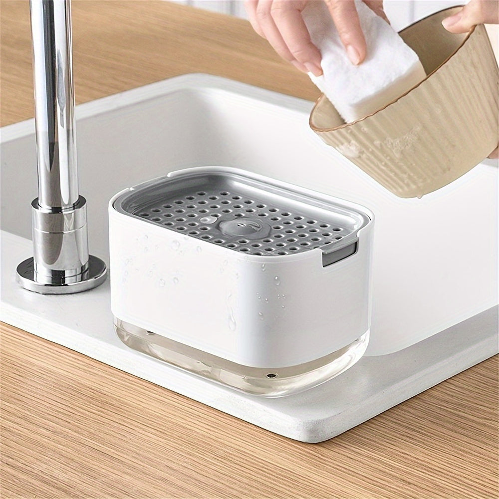 2-in-1 Kitchen Soap Dispenser with Sponge