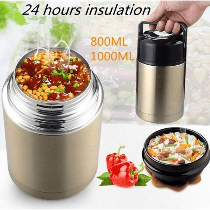 Lunch Jar Golden Stainless Steel Insulated