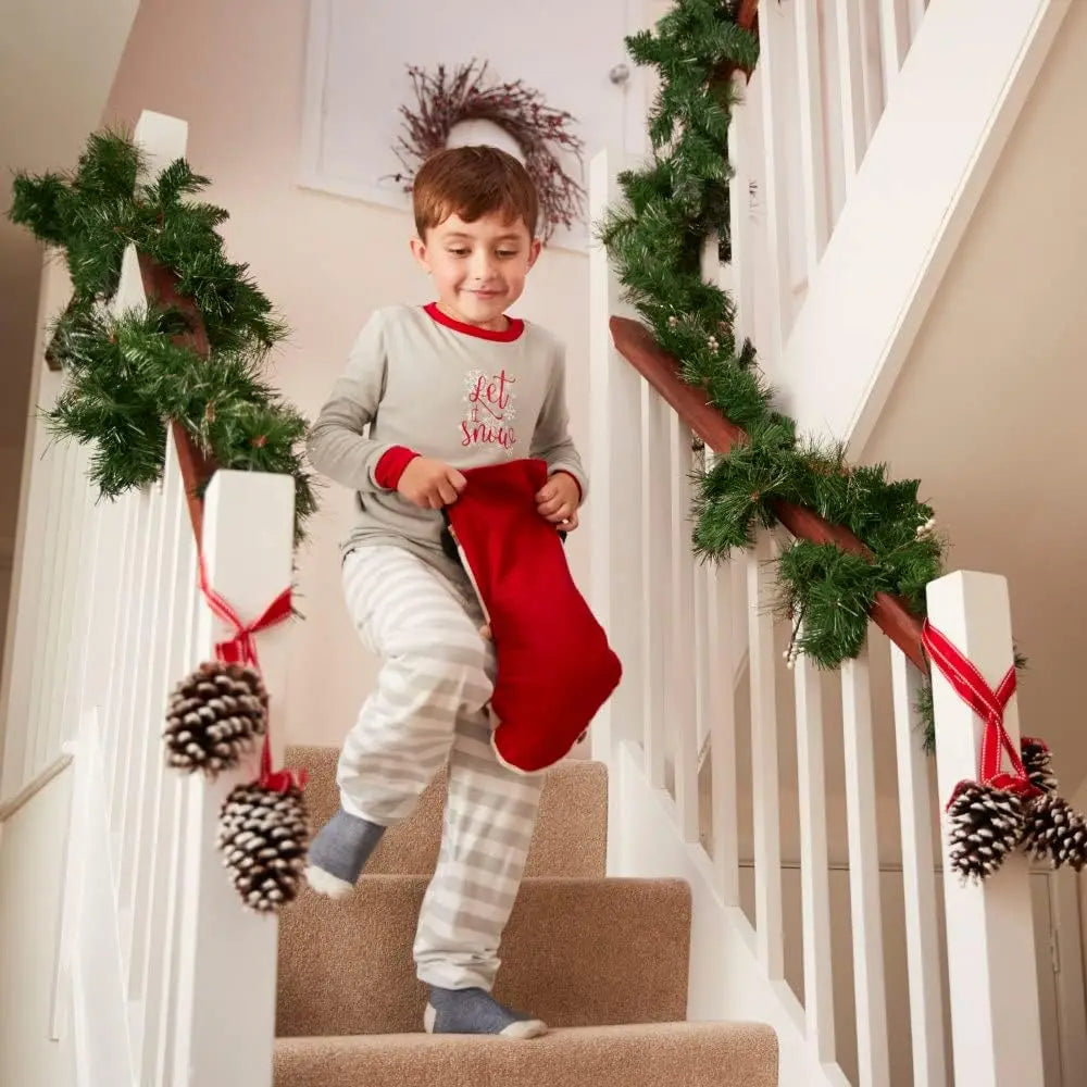 Christmas Greenery Tinsel Garland For Tree & Decor
