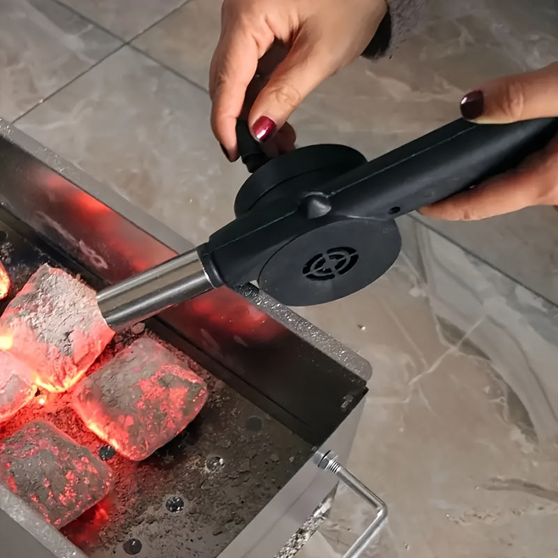Portable Manual Bbq Blower Handheld Grill Fan