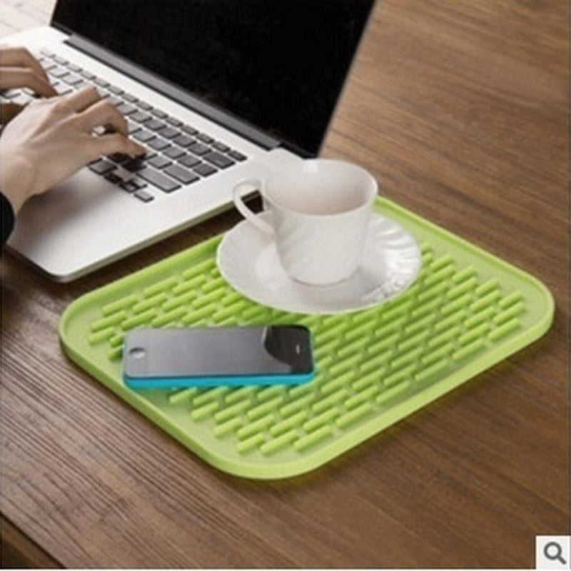 Silicone Round Mat Non-Slip Coaster (2 Pcs)