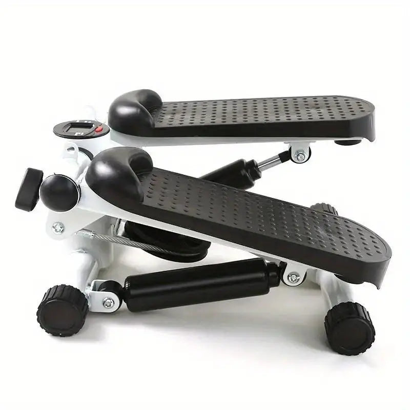 Compact Hydraulic Fitness Stair Stepper with Resistance Bands